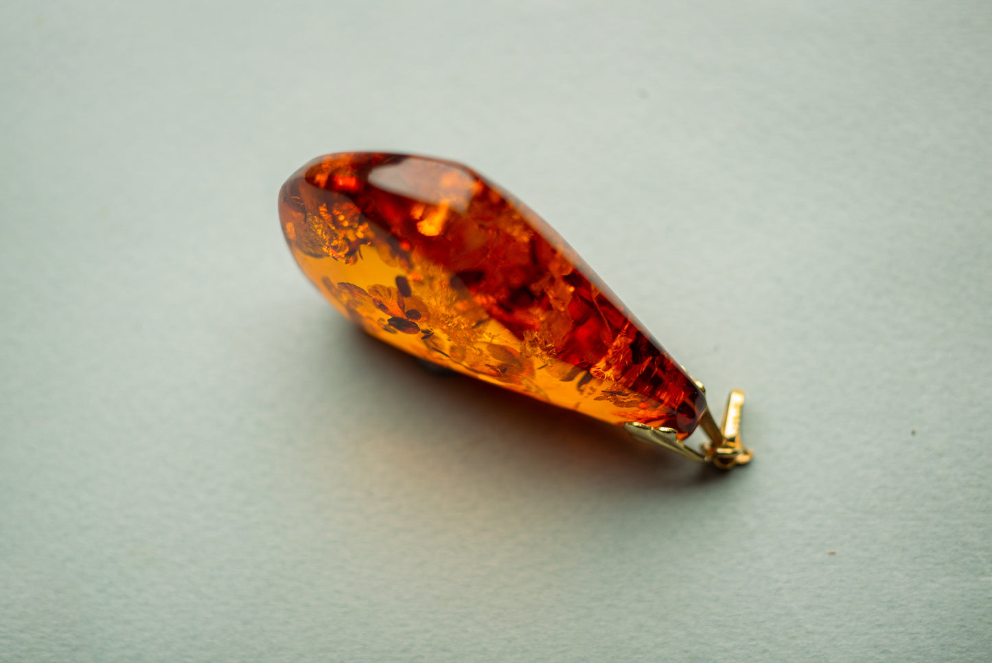 Dazzling large baltic amber pendant