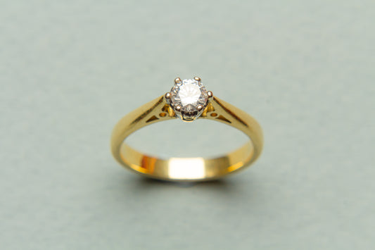 Diamond solitaire ring