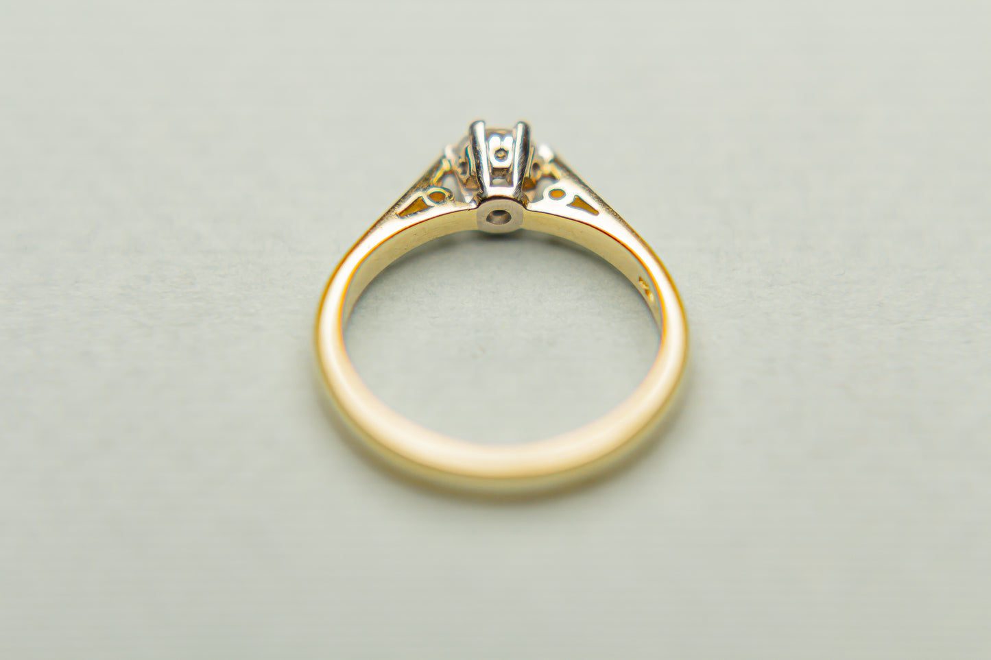 Diamond solitaire ring